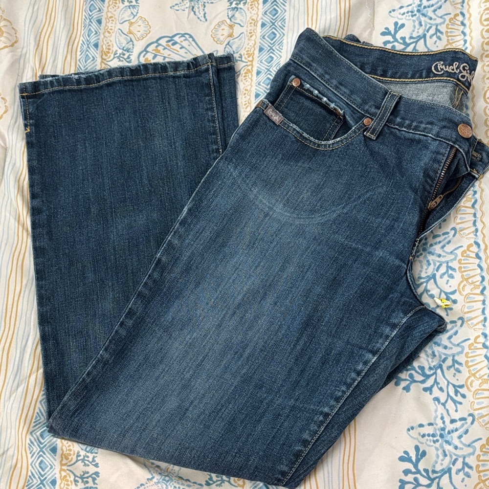 Cruel Girls jeans size 9 short. Boot cut with slits 
Very good condition